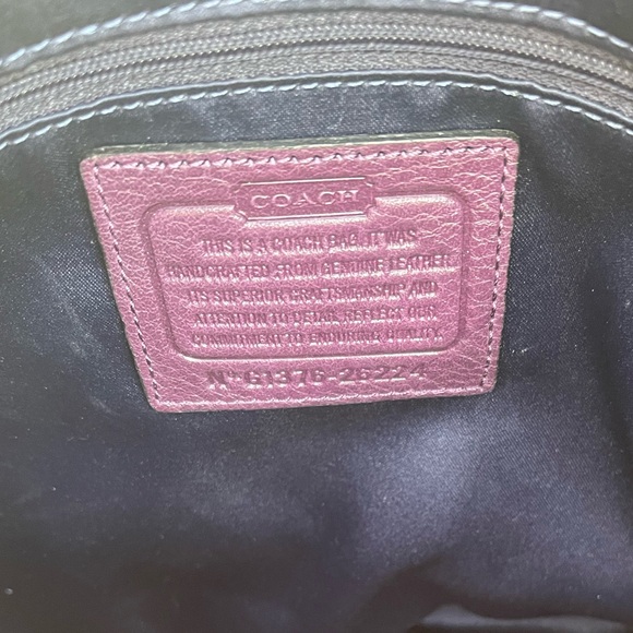 Coach Madison Phoebe purple pebbled leather Hobo satchel Bag - Picture 10 of 15